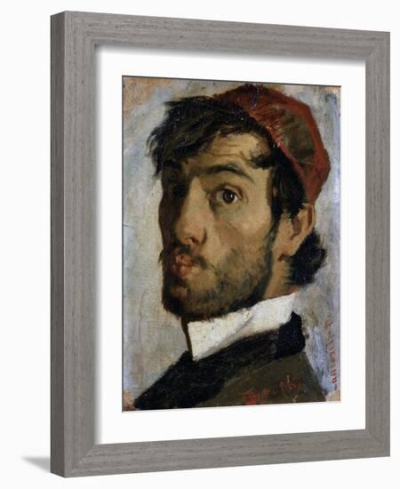 Self Portrait-Luigi Serena-Framed Art Print