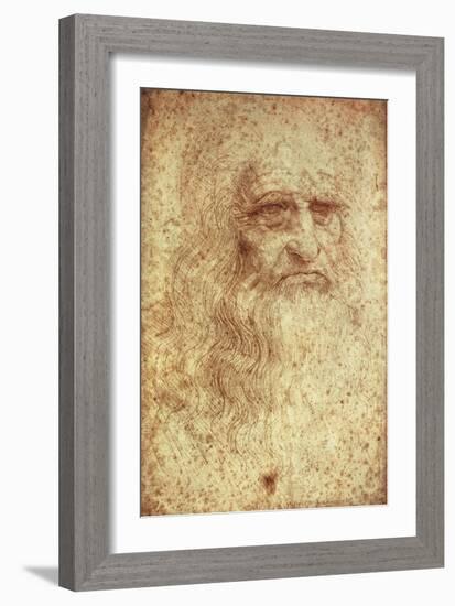 Self-Portrait-Leonardo da Vinci-Framed Premium Giclee Print