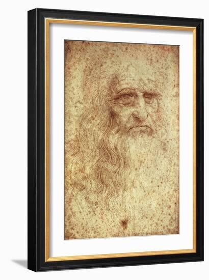 Self-Portrait-Leonardo da Vinci-Framed Premium Giclee Print