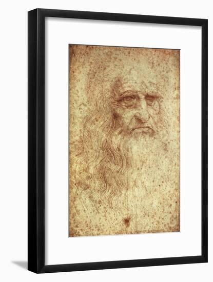 Self-Portrait-Leonardo da Vinci-Framed Art Print