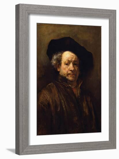 Self Portrait-Rembrandt van Rijn-Framed Art Print