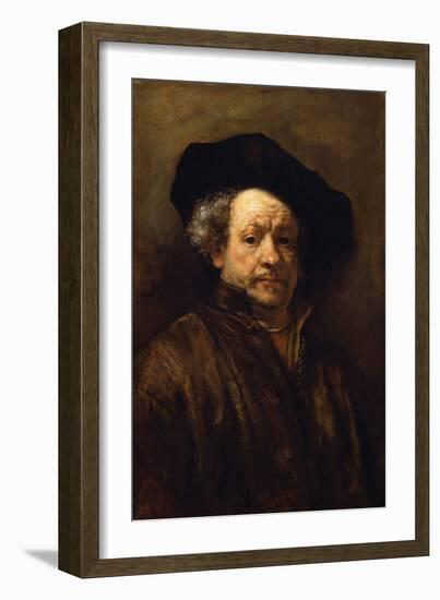 Self Portrait-Rembrandt van Rijn-Framed Art Print