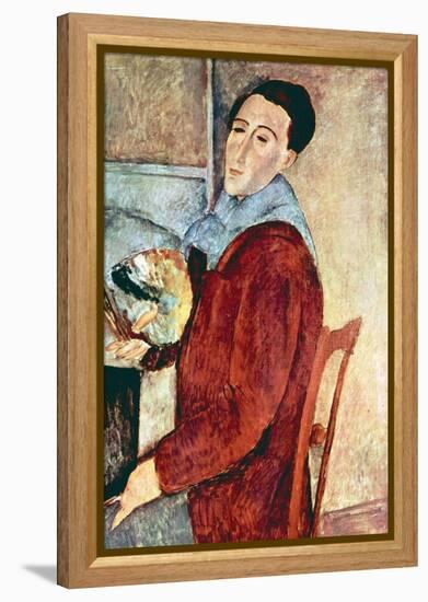 Self Portrait-Amedeo Modigliani-Framed Stretched Canvas