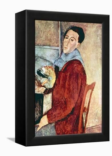 Self Portrait-Amedeo Modigliani-Framed Stretched Canvas