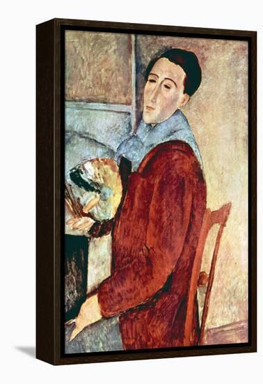 Self Portrait-Amedeo Modigliani-Framed Stretched Canvas