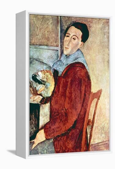 Self Portrait-Amedeo Modigliani-Framed Stretched Canvas