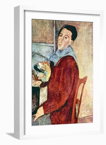 Self Portrait-Amedeo Modigliani-Framed Art Print