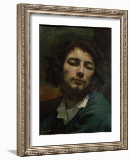 Self-Portrait-Gustave Courbet-Framed Giclee Print