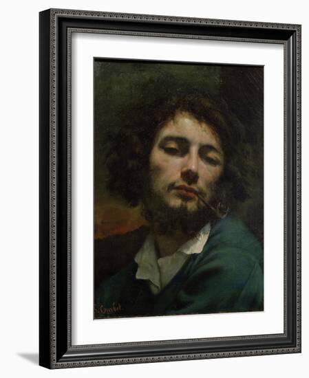 Self-Portrait-Gustave Courbet-Framed Giclee Print