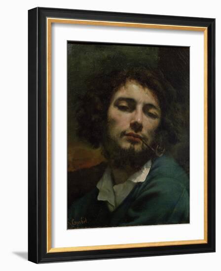 Self-Portrait-Gustave Courbet-Framed Giclee Print