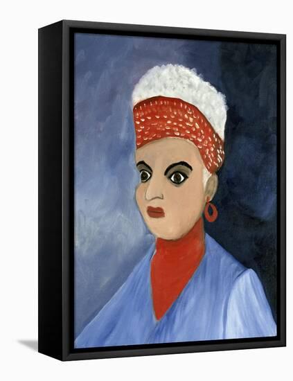 Self Portrait-Anna Belle Lee Washington-Framed Premier Image Canvas