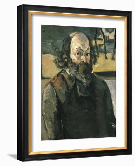 Self Portrait-Paul Cézanne-Framed Art Print