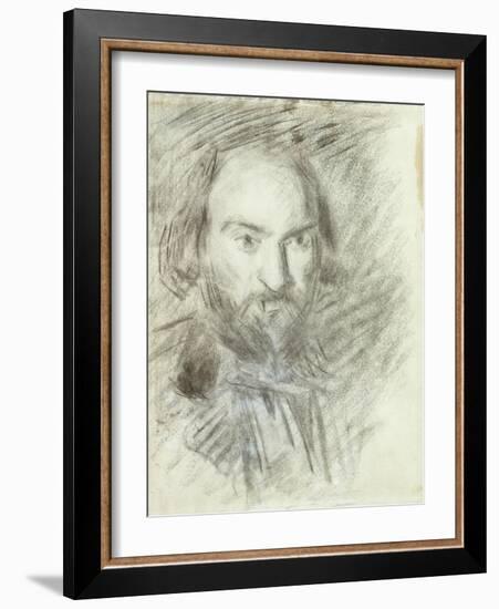 Self-portrait-Paul Cézanne-Framed Giclee Print