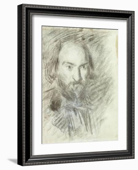 Self-portrait-Paul Cézanne-Framed Giclee Print