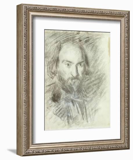 Self-portrait-Paul Cézanne-Framed Giclee Print