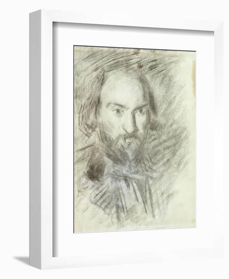 Self-portrait-Paul Cézanne-Framed Giclee Print