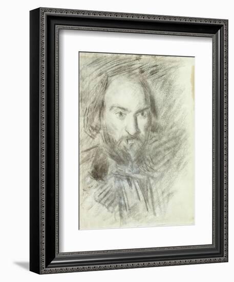 Self-portrait-Paul Cézanne-Framed Giclee Print