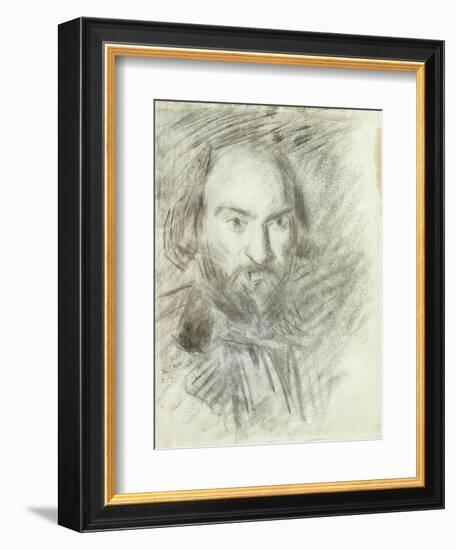 Self-portrait-Paul Cézanne-Framed Giclee Print