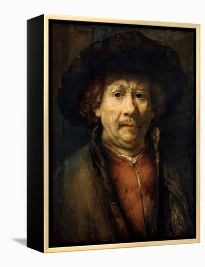 Self-Portrait-Rembrandt van Rijn-Framed Premier Image Canvas