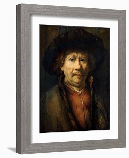 Self-Portrait-Rembrandt van Rijn-Framed Giclee Print