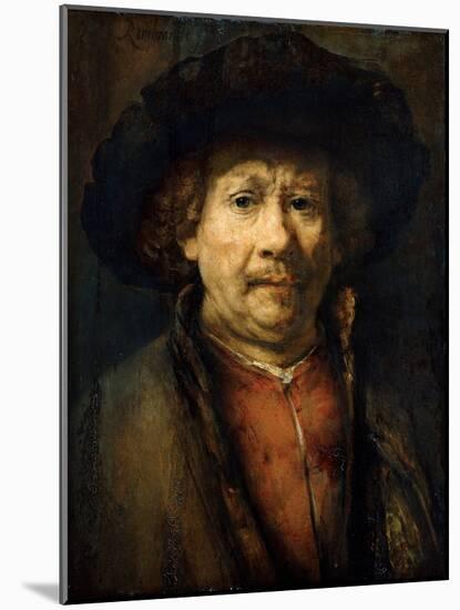 Self-Portrait-Rembrandt van Rijn-Mounted Giclee Print