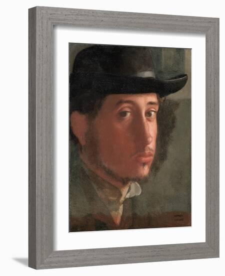 Self-Portrait-Edgar Degas-Framed Giclee Print