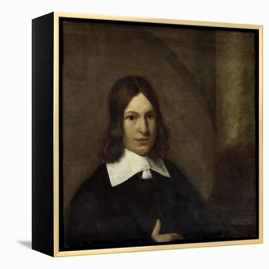 Self- Portrait-Pieter de Hooch-Framed Stretched Canvas