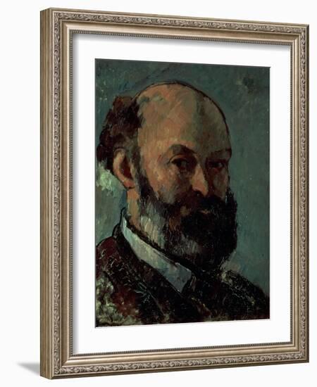 Self Portrait-Paul Cézanne-Framed Giclee Print