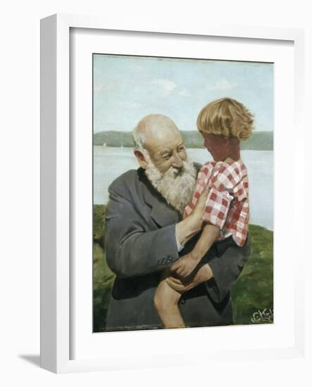 Self portrait-Christian Krohg-Framed Giclee Print