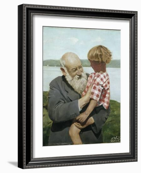 Self portrait-Christian Krohg-Framed Giclee Print