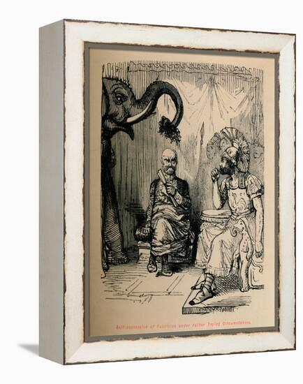 'Self-posession of Fabricius under rather Trying Circumstances', 1852-John Leech-Framed Premier Image Canvas