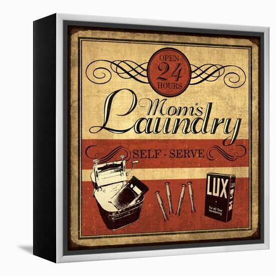 Self Serve Laundry Sq-N. Harbick-Framed Stretched Canvas