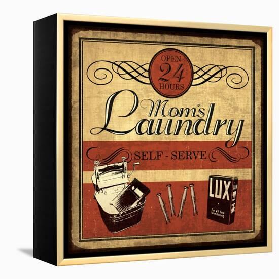 Self Serve Laundry Sq-N. Harbick-Framed Stretched Canvas