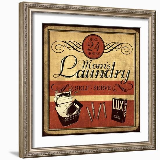 Self Serve Laundry Sq-N. Harbick-Framed Art Print