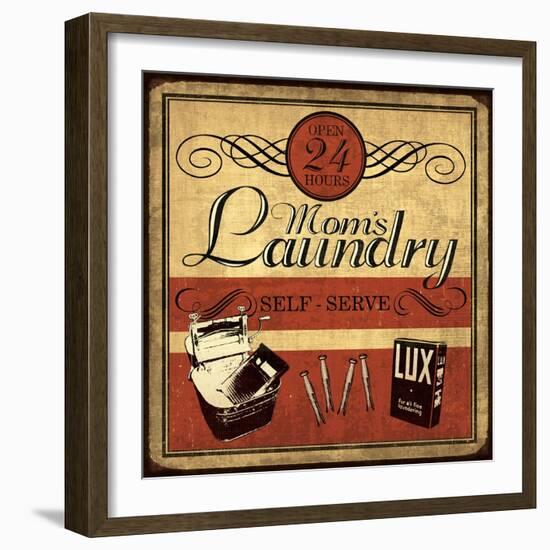 Self Serve Laundry Sq-N. Harbick-Framed Art Print