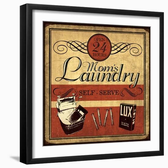 Self Serve Laundry Sq-N. Harbick-Framed Art Print