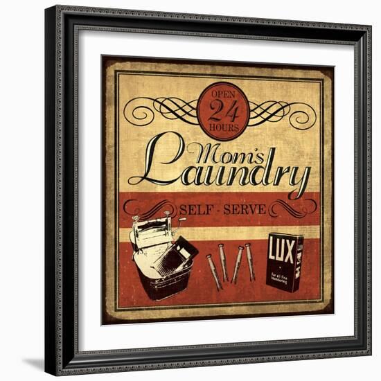 Self Serve Laundry Sq-N. Harbick-Framed Art Print