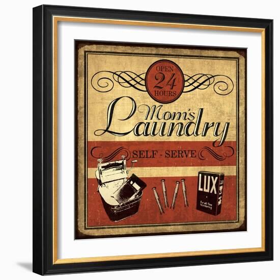 Self Serve Laundry Sq-N. Harbick-Framed Art Print