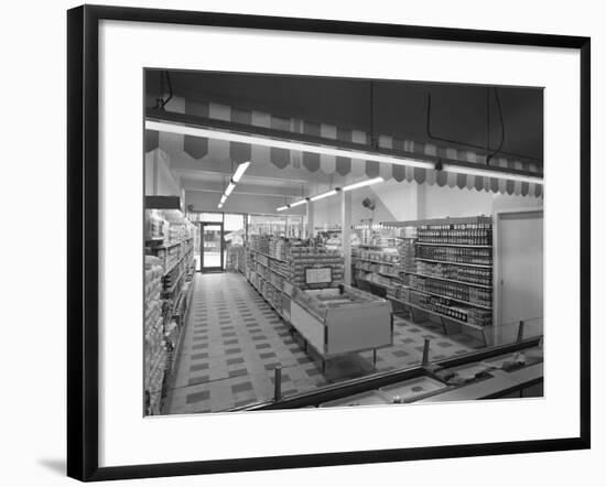 Self Service Shopping, Carlines Store, Goldthorpe, South Yorshire, 1961-Michael Walters-Framed Photographic Print