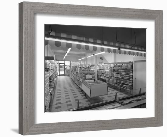 Self Service Shopping, Carlines Store, Goldthorpe, South Yorshire, 1961-Michael Walters-Framed Photographic Print