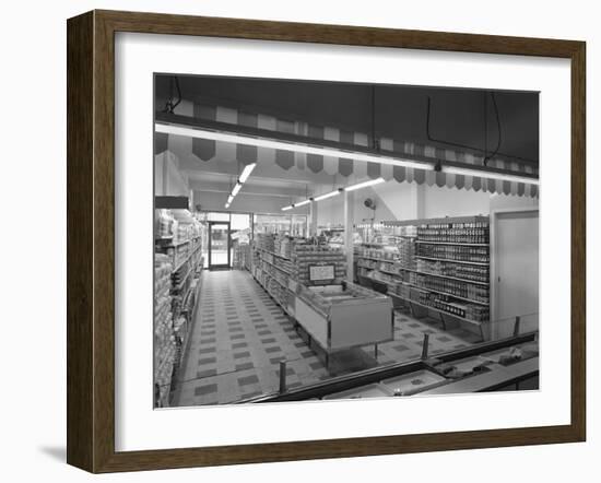 Self Service Shopping, Carlines Store, Goldthorpe, South Yorshire, 1961-Michael Walters-Framed Photographic Print