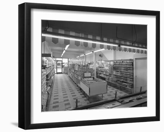 Self Service Shopping, Carlines Store, Goldthorpe, South Yorshire, 1961-Michael Walters-Framed Photographic Print