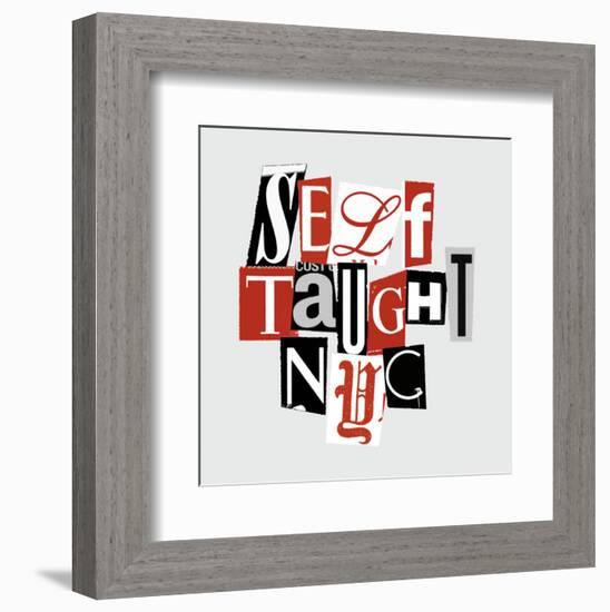 Self-Taught Collage-Urban Cricket-Framed Art Print