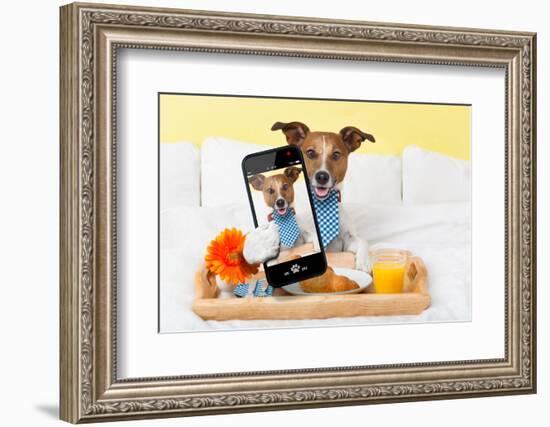 Selfie in Bed-Javier Brosch-Framed Photographic Print