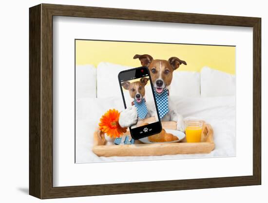 Selfie in Bed-Javier Brosch-Framed Photographic Print