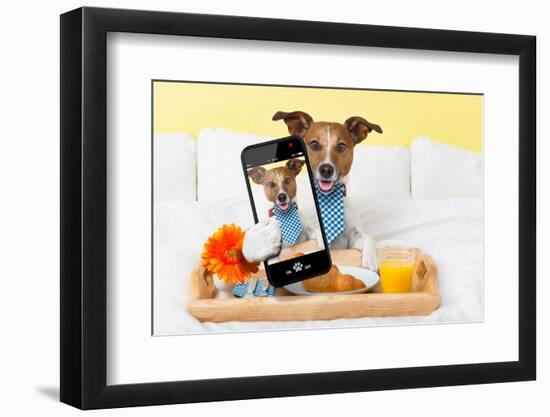 Selfie in Bed-Javier Brosch-Framed Photographic Print