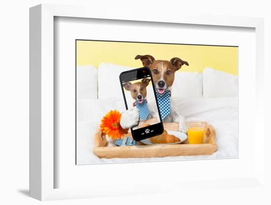 Selfie in Bed-Javier Brosch-Framed Photographic Print