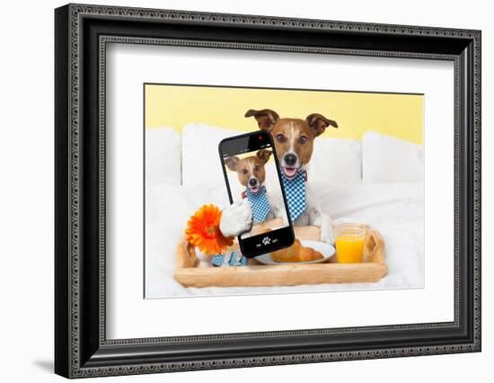 Selfie in Bed-Javier Brosch-Framed Photographic Print