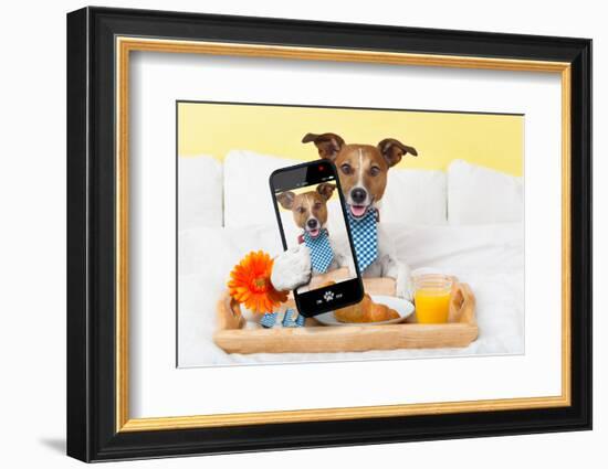 Selfie in Bed-Javier Brosch-Framed Photographic Print