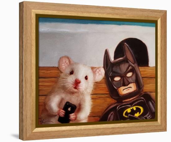 Selfie with Batman-Lucia Heffernan-Framed Stretched Canvas